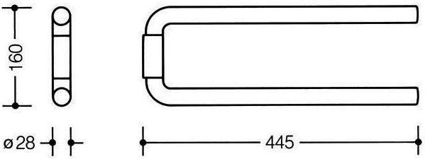 Immagine prodotto Hewi Portasciugamani SERIE 477 a 2 bracci bianco puro