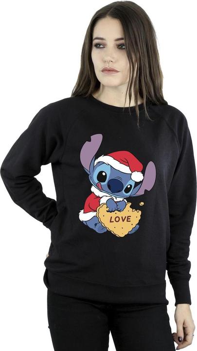 Produktbild Disney Lilo And Stitch Christmas Love Biscuit Sweatshirt (S)