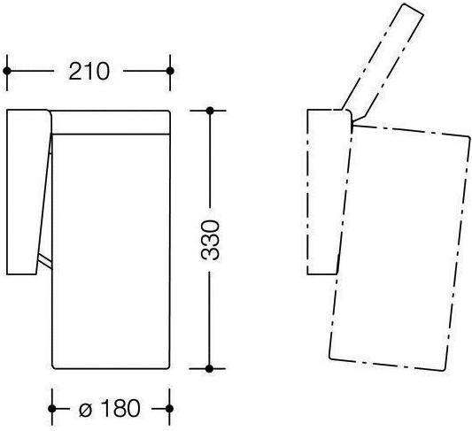 Produktbild Hewi Abfallbehälter SERIE 477 Inhalt ca. 6 l reinweiss (6 l)