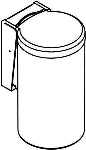 Produktbild Hewi Abfallbehälter SERIE 477 Inhalt ca. 6 l reinweiss (6 l)