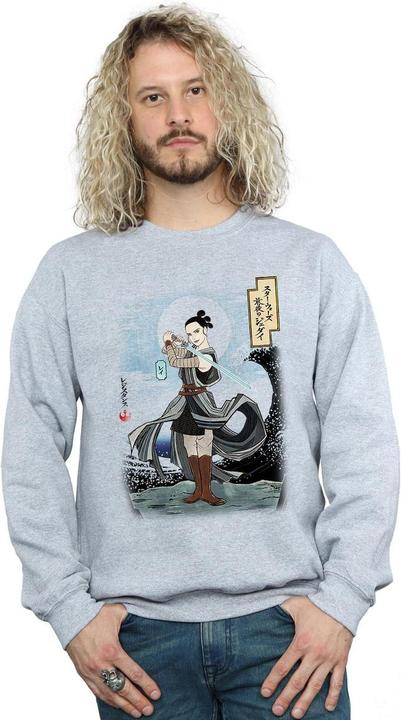 Actual product image Star Wars Mens The Last Jedi Japanese Rey Sweatshirt (M)