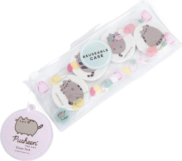 Actual product image Pusheen Printed Erasers (Pack of 4)