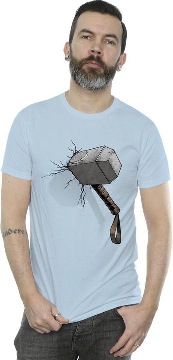 Image du produit Marvel - T-shirt THOR HAMMER CRACK - Homme (L)