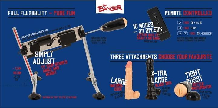Actual product image The Banger Double-sided Fucking Machine