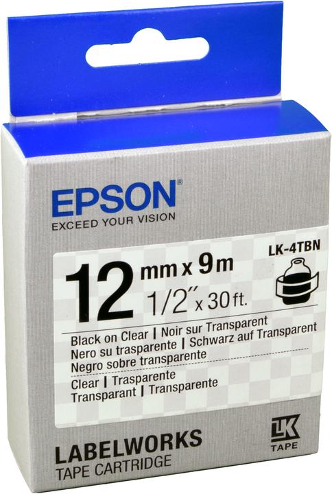 Epson Etikettenkassette Lk-4tbn (1.20 cm, Schwarz)