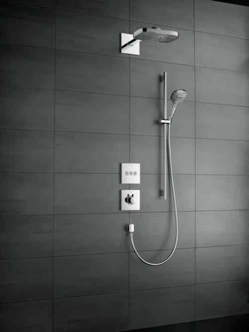 Actual product image hansgrohe Raindance Select E shower set 120 3 spray types with shower rod 90 cm and soap dish