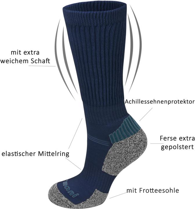 Actual product image Normani 2 pairs of sports and trekking socks without cutting waistband (pack of 2, 35 - 38)