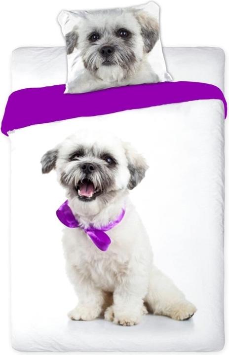 MCU Lille sød dog Sengetøj 140x200 cm - 100 procent bomuld