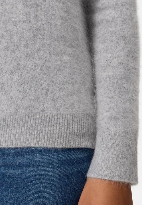Actual product image Cash-Mere Brushed Kaschmir Pullover mit kurzem Stehkragen (XS)