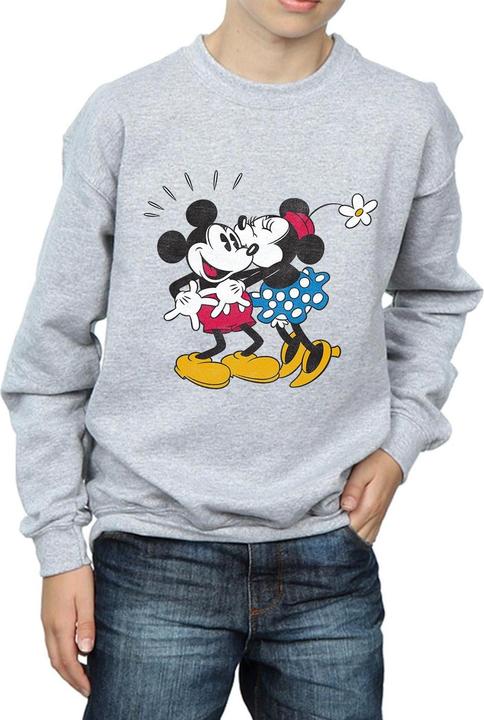 Actual product image Disney Boys Mickey Mouse Mickey And Minnie Kiss Sweatshirt (116)
