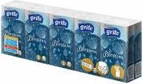 Actual product image Grite Lommetørklaede Blossom 21x21 cm 3 lag Hvid,10 pk x 10x10 stk/krt