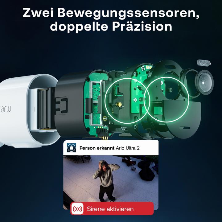 Produktbild Arlo Ultra 2 Spotlight Kamera, Zusatzkamera (3840 x 2160 Pixels)