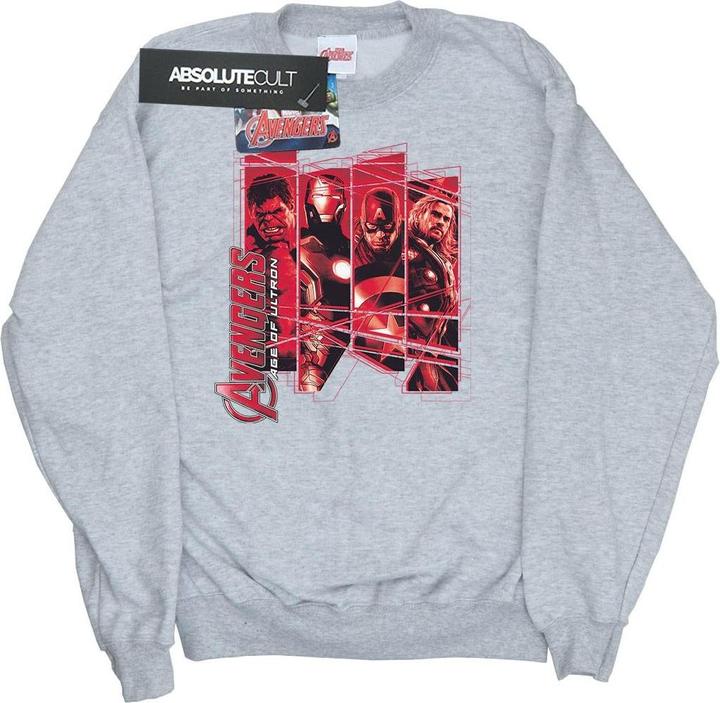 Actual product image Girls Avengers Team Collage Sweatshirt (128)