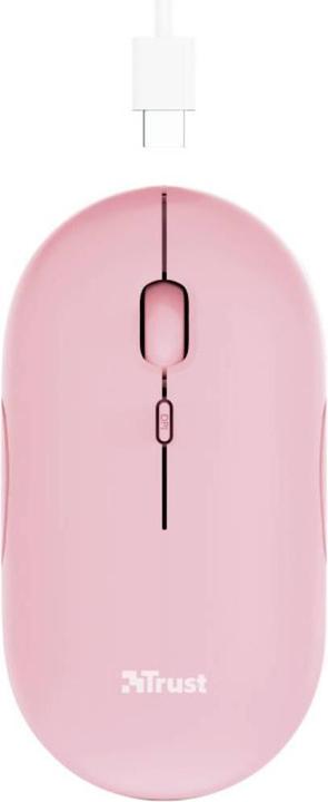 Actual product image Trust Mouse Puck Rechargeable Pink (Wireless)