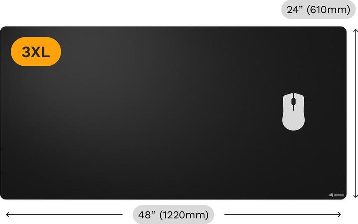 Actual product image Glorious Mouse Pad 2 3XL - Edgeless - Black (XXL)