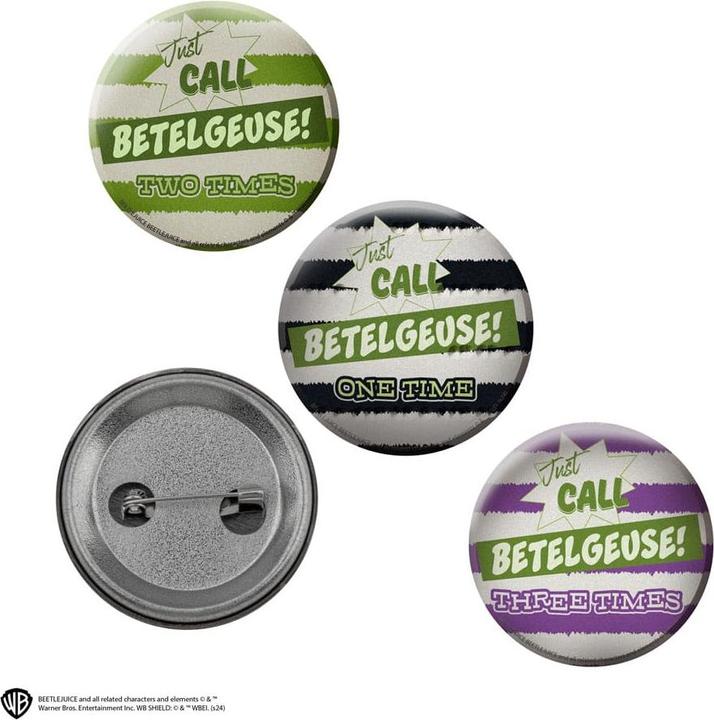 Immagine prodotto Cinereplicas Bottoni a clip di Beetlejuice in confezione da 6 pezzi
