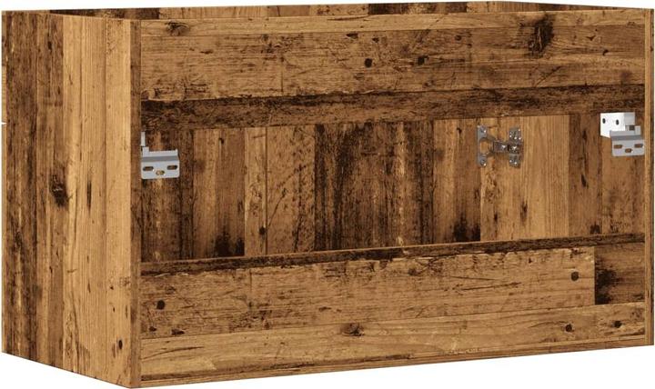 Produktbild VidaXL Waschbeckenunterschrank Unterschrank Badschrank Wandmontage Altholz-Optik