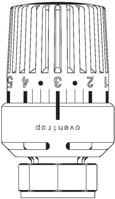 Produktbild Oventrop OV Thermostat Uni LR 7-28 GradC, mit Flüssig-Fühler weiss