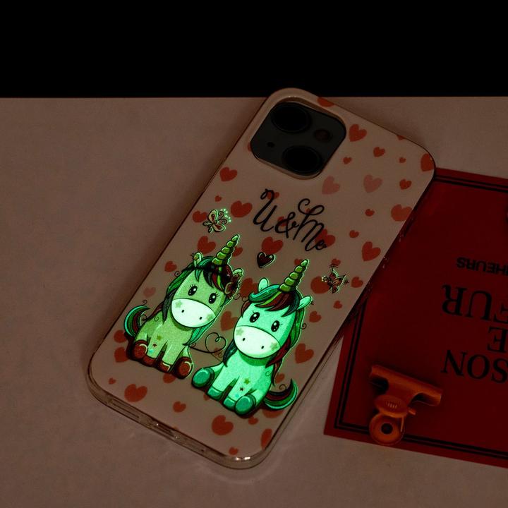 Image du produit Ueli Express iPhone 15 Étui de protection en caoutchouc lumineux you and me (Apple iPhone 15)