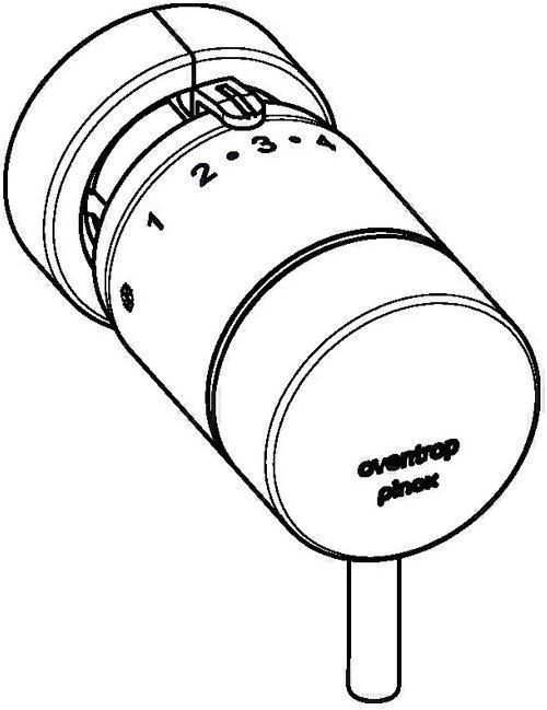 Image du produit Oventrop OV Thermostat pinox D m Fl-Fühl. Raccord à compression chromé