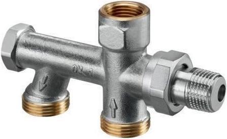 Oventrop OV Uno enkelpijpsverbindingsstuk G 3/4" mannelijk met HK isolerende fitting