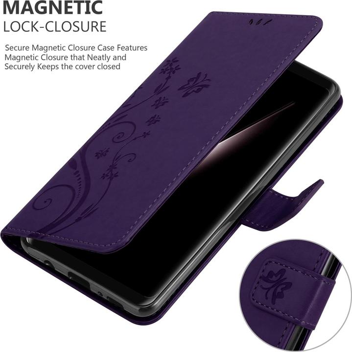 Image du produit Cadorabo Étui Flower Book pour LG V30 / V30+ / V30S / V30S+ (LG V30+, LG V30S+, LG V30)
