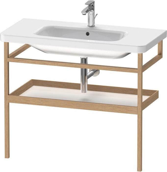 Actual product image Duravit Towel rail DURASTYLE 440x940mm w drainer white high gloss/oak mass