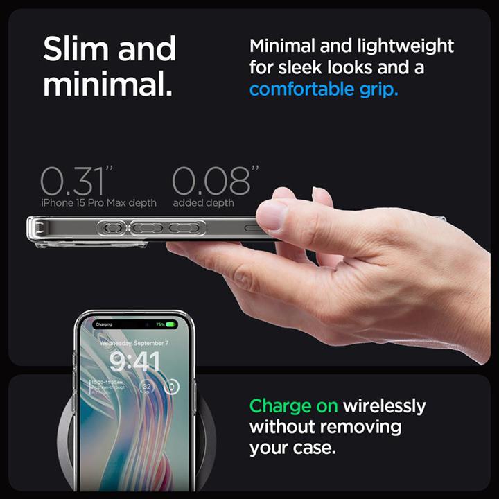 Produktbild Spigen Ultra Hybrid iPhone 15 Pro Max 6,7" crystal clear (Apple iPhone 15 Pro Max)