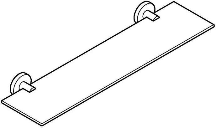 Produktbild Grohe Glasablage ESSENTIALS 530mm supersteel