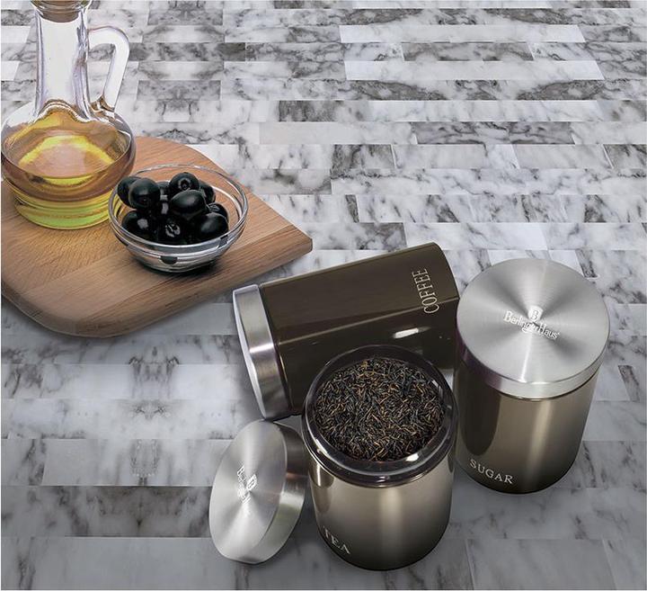 Actual product image BerlingerHaus 3-piece canister set metal