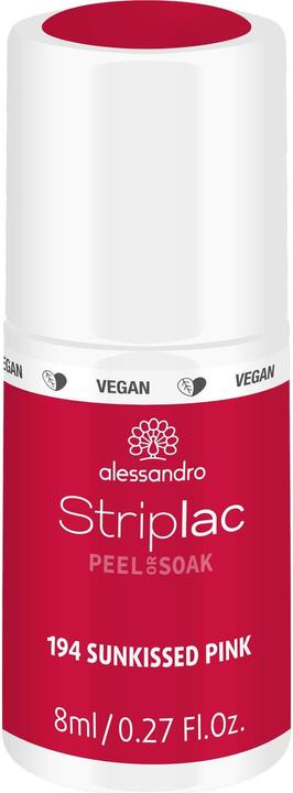 Produktbild Alessandro Striplac Peel or Soak off Sunkissed Pink (194 Sunkissed Pink, UV-Gel Lack)