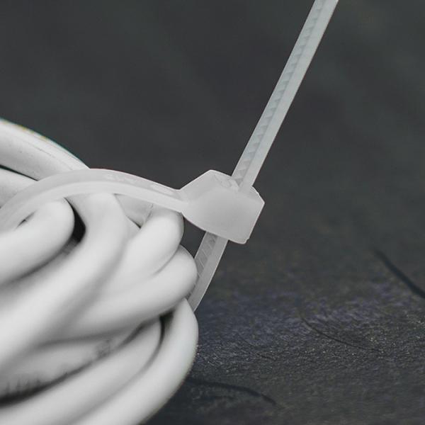 Actual product image Bradas 100 pcs.professional cable ties transparent 7,6 x 350mm nylon industrial quality cable straps (350 mm, 100 pcs.)
