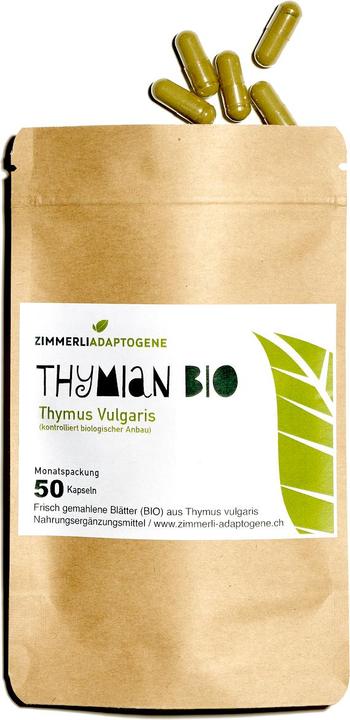 Image du produit Zimmerli Adaptogene Thym en gélules (BIO) 50 gélules (1 pièce(s), Capsules, 25 g)
