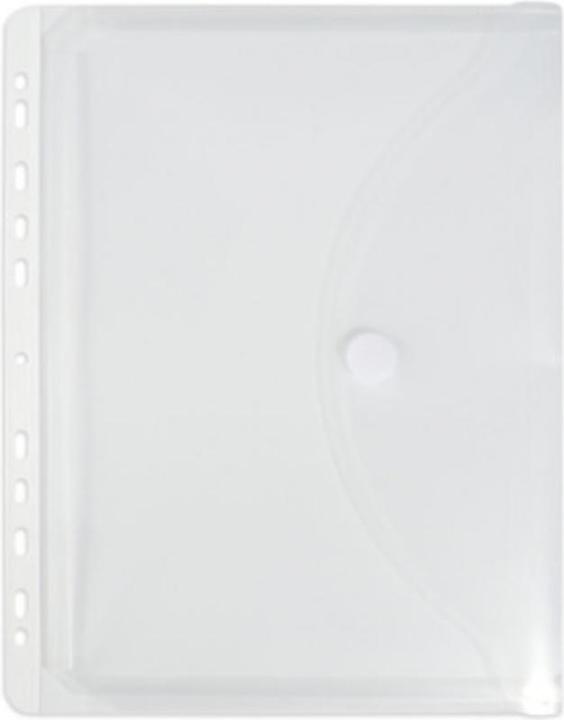 Actual product image Elba Leaflet sleeve with expansion folds, DIN A4, PP, 0.2 mm grained, transparent, open right, with (A4, 10 x)