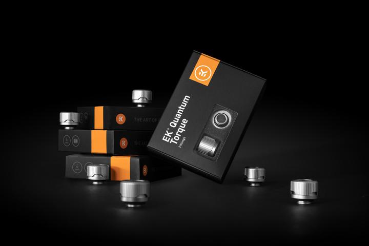 Immagine prodotto EKWB EK-Quantum Torque STC 10/16 - confezione da 6, titanio satinato