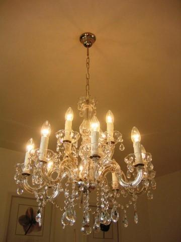 Immagine prodotto TL Lampadario a 12 bracci Ø60cm con cristallo SPECTRA® di SWAROVSKI®, color argento (60 cm)