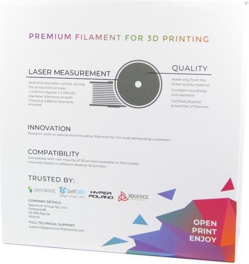 Productafbeelding Filament / PETG / ARCTIC WHITE / 1.75 mm / 1 kg (PETG, 1.75 mm, 1000 g, Wit)