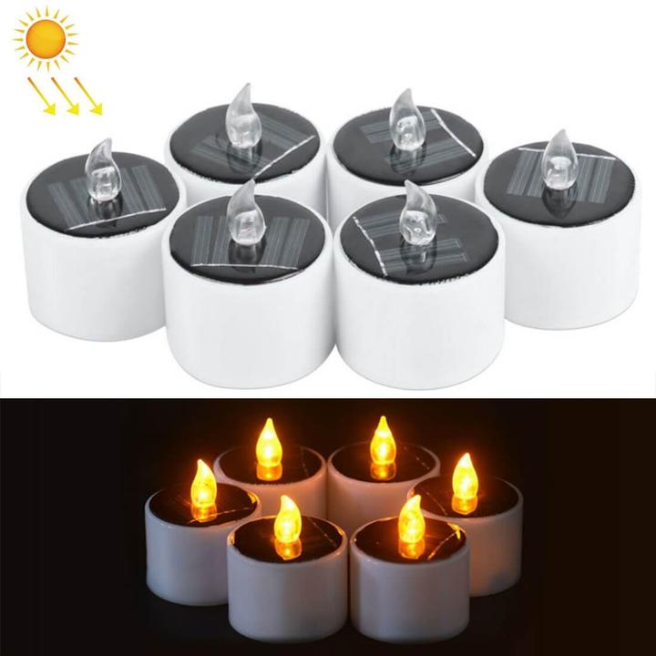 Cover-Discount Set di 6 luci solari da tè a LED (6 x)