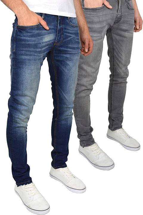 Actual product image Duck and Cover Mens Tranfold Slim Jeans (Pack of 2) (36)