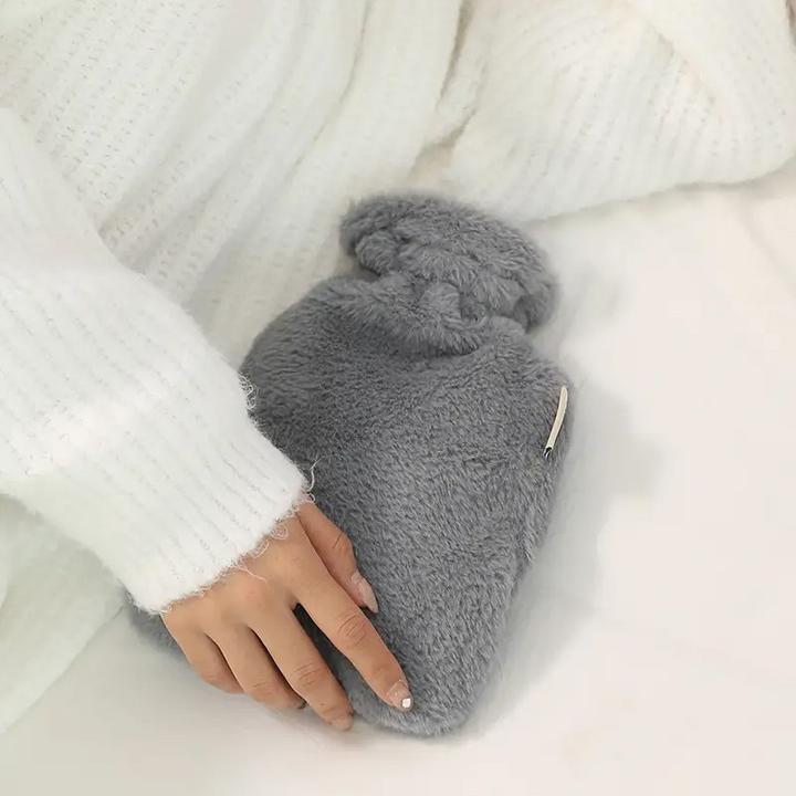 Actual product image ASMI Fluffy hot water bottle, bed bottle, 1 litre (1 l)