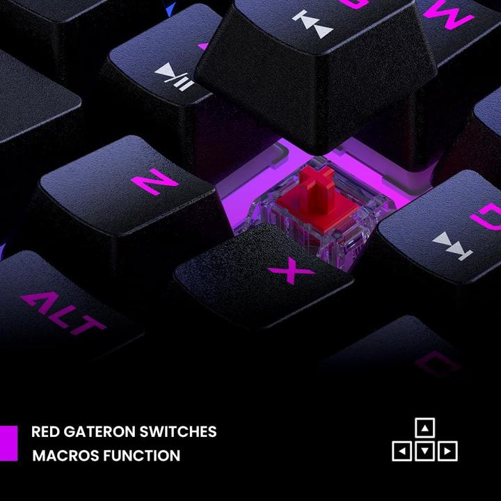 Produktbild Preyon Klawiatura Red All Claw Gateron Red (PRAC61B) (US, Kabelgebunden)