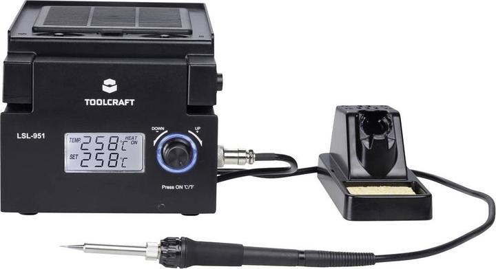 Actual product image Toolcraft Soldering station with LED lighting and soldering fume extraction