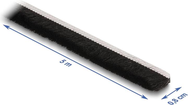 Image du produit Delock Bandes de brosses autocollantes 8mm - longueur 5