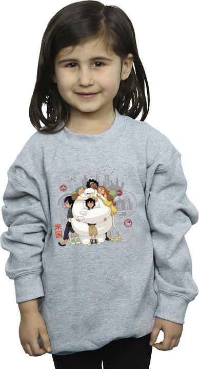 Immagine prodotto Disney Big Hero 6 Baymax Group Hug Felpa Ragazze (152, 158)