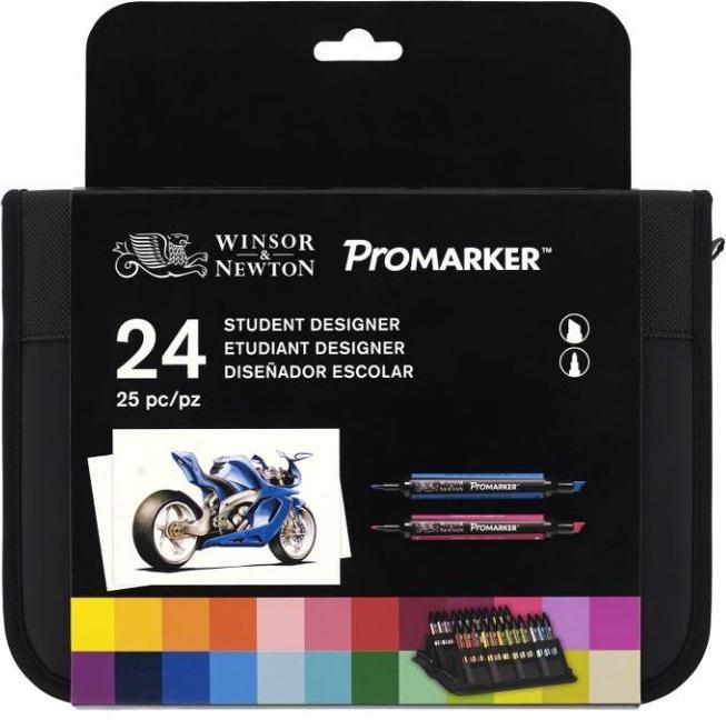 Produktbild Winsor & Newton Promarker (Schwarz, 24 x)