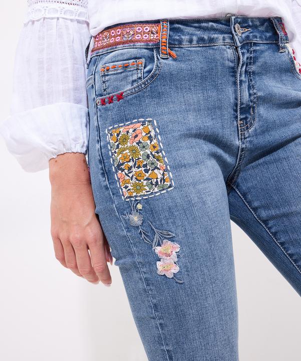 Actual product image Joe Browns LIMITED EDITION Patchwork Straight Leg Jeans (46)