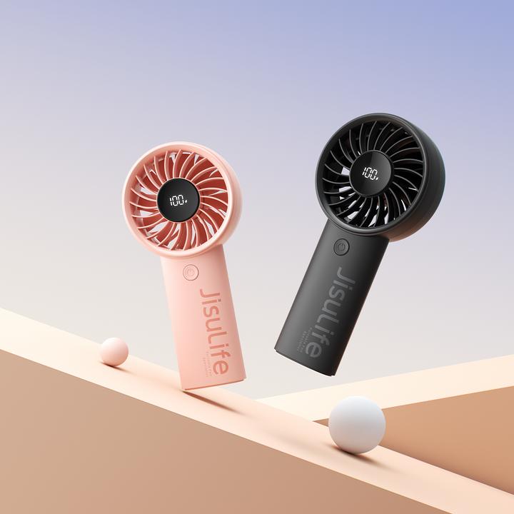 Actual product image Jisulife Handheld Fan Life4 (3600mAh) pink