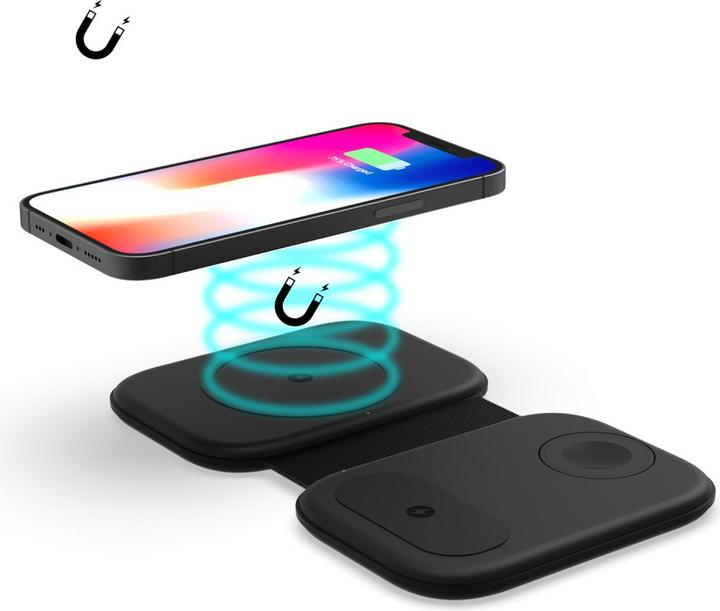 Actual product image Apfelkiste MagSafe Qi wireless charging pad for iPhone / Apple Watch / AirPods (15 W)