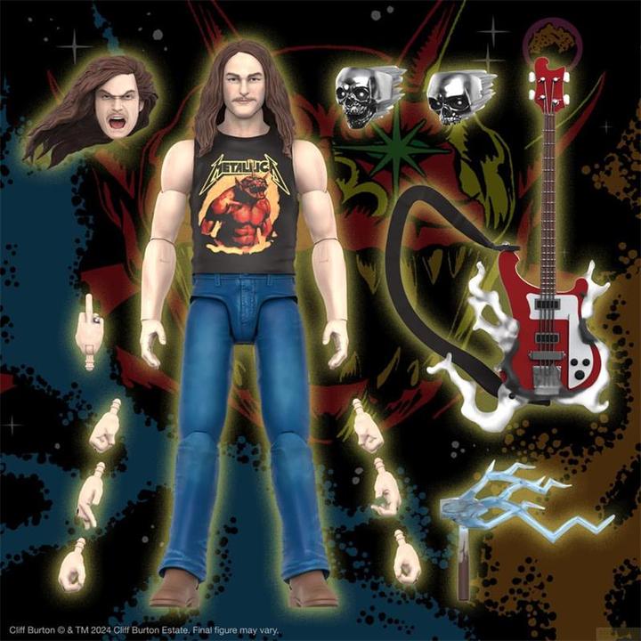 Produktbild Super7 Metallica Ultimates Actionfigur Wave 2 Cliff Burton 18 cm