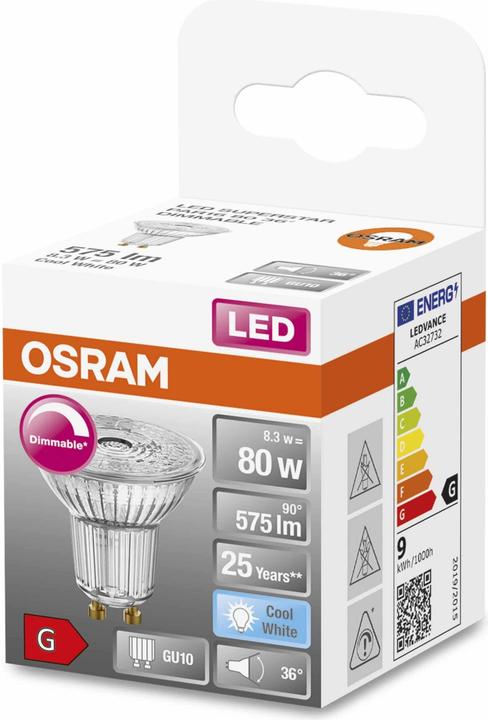 Image du produit Osram Superstar Par 16 (GU10, 80 W, 550 lm, 1 x, G)